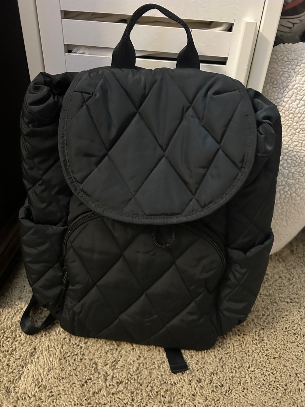 Vera Bradley Essential Rucksack Black Quilted Backpack